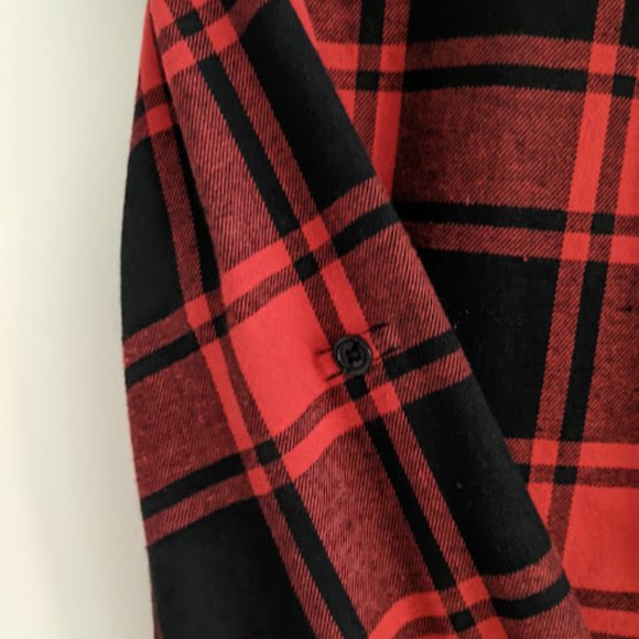 Arianna by Howard's Red and Black Plaid Shirt Size XL - Picture 4 of 10